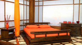 Mẫu giường cưới cho cặp đôi uyên ương theo phong cách châu Á