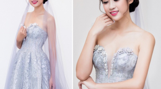 Hoa hậu Mỹ Linh đẹp không ngờ khi diện váy cưới cô dâu lộng lẫy