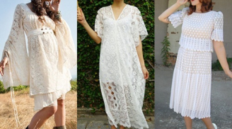 10 mẫu đầm ren trắng 'đẹp như mơ' cho cô gái mùa thu lãng mạn