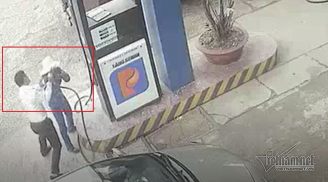 Kinh hoàng: Nam cán bộ ngân hàng đánh rách đầu nữ nhân viên bán xăng