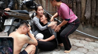 13 người chết trong vụ cháy ở phố Trần Thái Tông: Thiếu phụ khóc ngất nhận mặt chồng, mẹ đau đớn tìm con...