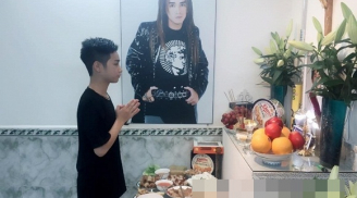 Ngẹn ngào những hình ảnh đầu tiên cúng 49 ngày cho ca sỹ Minh Thuận