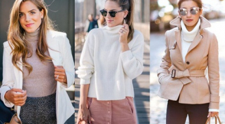 6 gợi ý phối đồ phong cách với áo len cổ cao siêu 'hot' trong mùa lạnh
