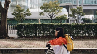 Dân mạng trầm trồ khen ngợi bộ ảnh con gái nhỏ đi học của bà mẹ Hàn Quốc