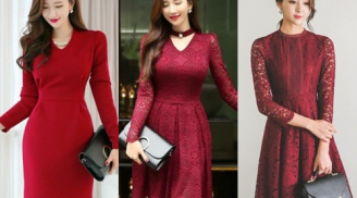 Sức cuốn hút khó cưỡng lại của những mẫu đầm đỏ thanh lịch phong cách Hàn