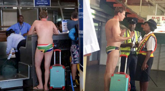 SỐC: Du khách mặc quần sịp ra sân bay vì quên quần áo
