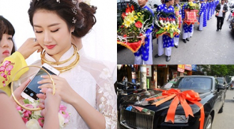 Choáng với loạt quà cưới 'khủng' của Hoa hậu Thu Ngân trong ngày vu quy