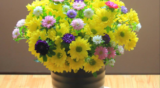 Clip: Ngắm vẻ đẹp nhẹ nhàng của những mẫu cắm hoa cúc cho ngày Tết (P1)