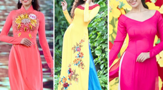 Những bộ áo dài Xuân đẹp nhất của Hoa hậu Việt