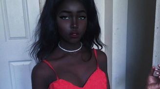 Cận cảnh nhan sắc cô gái da đen kì lạ xinh đẹp nhất thế giới