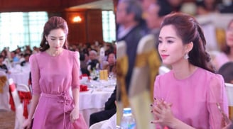 Hoa hậu Đặng Thu Thảo diện đồ đơn giản vẫn đẹp lu mờ mọi người xung quanh