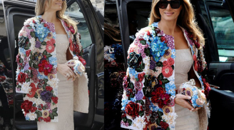 Cận cảnh áo choàng ngàn hoa giá 1,2 tỷ gây sốt của vợ Tổng thống Trump