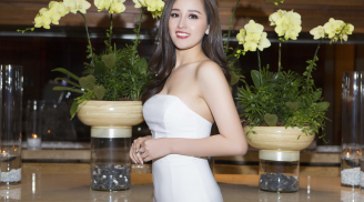 Hoa hậu Mai Phương Thúy diện đầm cúp ngực trắng tuyệt đẹp, tái xuất sau thời gian vắng bóng