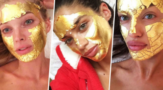 Ngỡ ngàng cách làm đẹp với mặt nạ vàng 24K của thiên thần Victoria's Secret