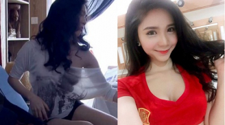 Bạn gái 9x của Quang Lê hớ hênh vòng 1 trên sóng truyền hình khiến nhiều người ngán ngẩm