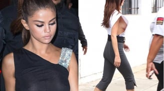 Selena Gomez liên tục lộ hàng vì quá váy áo 'phản chủ'