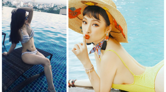 'Bỏng mắt' với thân hình bốc lửa của em gái Angela Phương Trinh khi diện bikini không thua kém cô chị
