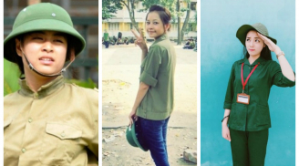 Bóc mẽ nhan sắc các mỹ nhân Việt khi học quân sự