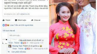 Vợ Việt Anh bóng gió mỉa mai Bảo Thanh hãy còn cao giọng?