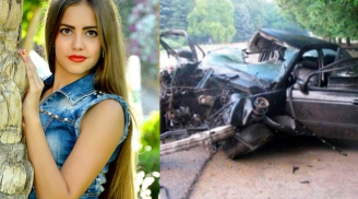 Hoa khôi 16 tuổi Ukraine bất ngờ qua đời sau tai nạn thảm khốc do vừa lái xe vừa livestream?