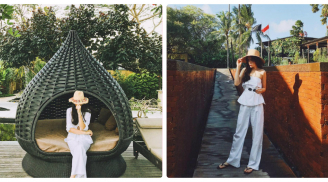 Sau khi bị chê xuống sắc hốc hác, Hoa hậu Kỳ Duyên lại rạng rỡ trong chuyến du lịch sang chảnh ở Bali