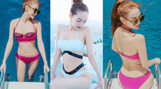 'Bỏng mắt' khi Minh Hằng khoe dáng đầy gợi cảm với bikini giữa biển trời Hi Lạp
