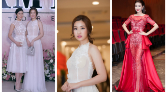 'Đỏ mặt' với Hoa hậu Đỗ Mỹ Linh và Hoa hậu Ngọc Hân để lộ miếng dán ngực vì đồ gợi cảm