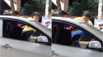 Dân mạng phẫn nộ hành động nam thanh niên đạp liên tiếp vào người cô gái lái xe ô tô ở Hà Nội