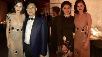 Cựu diễn viên Thủy Tiên đằm thắm trong tà áo dài dự tiệc cùng Selena Gomez