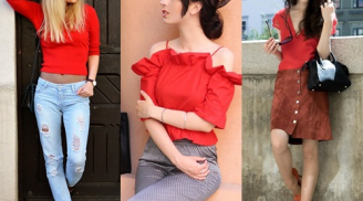 Học fashionista mix đồ sành điệu, hợp xu hướng với trang phục màu đỏ ấn tượng