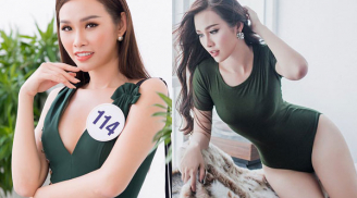 Người đẹp 'vòng ba gần mét' Thanh Trang gây sốt tại Hoa hậu Hoàn vũ Việt Nam 2017