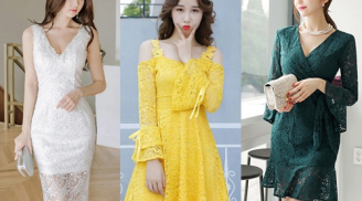 Những mẫu đầm ren phong cách Hàn 'đẹp như mơ' cho cô nàng mùa thu lãng mạn
