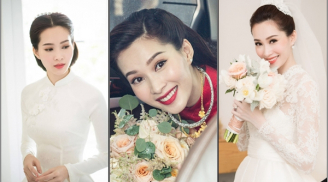 Cận cảnh 3 trang phục 'đẹp như mơ' của Hoa hậu Đặng Thu Thảo diện ngày lên xe hoa
