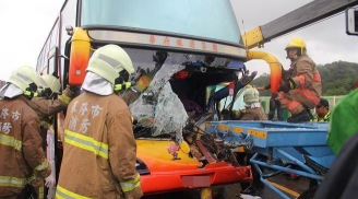 11 khách du lịch Việt bị thương trong vụ tai nạn giao thông tại Đài Loan