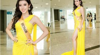 Á hậu Huyền My diện váy xẻ ngút ngàn, khoe đùi thon đầy mê hoặc 'đè bẹp' dàn mỹ nhân Miss Grand International 2017