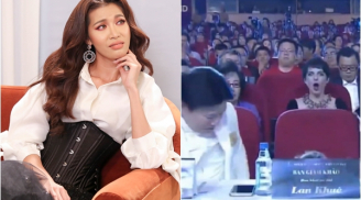 Lan Khuê 'té ghế' ngay trên sóng truyền hình trực tiếp, Minh Tú phản ứng bất ngờ?