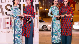 Cặp đôi chị em Á hậu đẹp hút hồn tại Tuần lễ thời trang Việt Nam International Fashion Week 2017