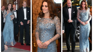 Bất ngờ với gu thời trang đẳng cấp đẹp xuất chúng của Công nương Kate Middleton khoe bụng bầu 4 tháng