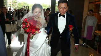 Bất ngờ sự cố cháy váy cưới cô dâu trong lễ cưới của tài tử 'Bao Thanh Thiên' và bạn gái U50