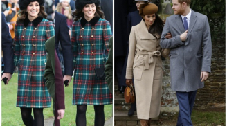 Công nương Kate Middleton và em dâu tương lai Meghan Markle đọ sắc cùng gu thời trang đẳng cấp khi dự lễ nhà thờ