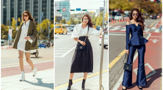 Mặc kệ giá rét, Hoa hậu Phạm Hương vẫn đẹp ngất ngây khoe chân dài tại đường phố Seoul