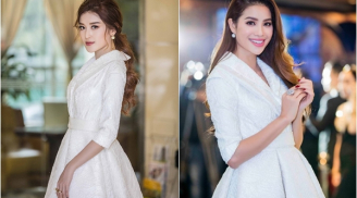 Lần đầu diện 'đụng' nhau một chiếc váy trắng muốt, Phạm Hương và Huyền My: Ai mặc đẹp hơn?