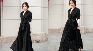 Chỉ diện váy đen đơn giản, sao Hoàng Thùy Linh lại đẹp đến thế này?