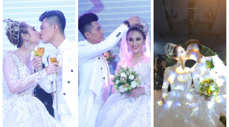 Những hình ảnh ngọt ngào tình tứ nhất trong đám cưới của Lâm Khánh Chi và chồng trẻ