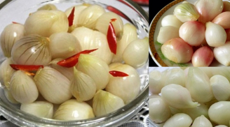 Cách muối hành củ ngon giòn không cay, không hăng vừa ăn để chống ngán cho ngày Tết