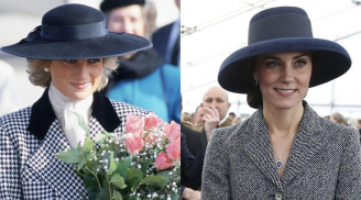 'Khó tin' với gu thời trang 'đồ đôi' của Công nương Diana và Kate Middleton