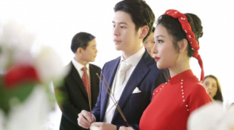 Lộ loạt ảnh 'hiếm' trong lễ đính hôn của Mai Hồ và chồng Việt kiều