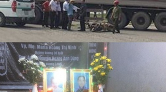 Thai phụ tử nạn sau khi bị cuốn vào gầm xe ben