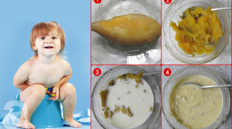 5 công thức chế biến ăn dặm với khoai lang chữa táo bón cho bé
