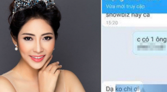 Bị lộ tin nhắn mời 'đi khách' giá 12.000 USD, Hoa hậu Đặng Thu Thảo lên tiếng